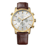 Buy Shop Tommy Hilfiger Harrison White Dial Brown Leather Strap Watch for Men - 1790874 USA Online