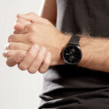 Buy Shop Tommy Hilfiger West Chronograph Black Dial Black Leather Strap Watch For Men - 1791711 USA Online
