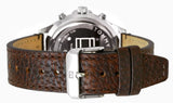 Buy Shop Tommy Hilfiger West Chronograph Blue Dial Brown Leather Strap Watch For Men - 1791712 USA Online