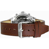Buy Shop Tommy Hilfiger West Chronograph Grey Dial Brown Leather Strap Watch For Men - 1791710 USA Online