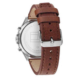 Buy Shop Tommy Hilfiger West Chronograph Grey Dial Brown Leather Strap Watch For Men - 1791710 USA Online
