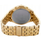 Buy Shop Tommy Hilfiger West Chronograph Quartz Black Dial Gold Steel Strap Watch For Men - 1791708 USA Online
