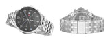 Buy Shop Tommy Hilfiger West Quartz Black Dial Silver Steel Strap Watch For Men - 1791707 USA Online