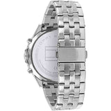 Buy Shop Tommy Hilfiger West Quartz Black Dial Silver Steel Strap Watch For Men - 1791707 USA Online