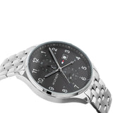 Buy Shop Tommy Hilfiger West Quartz Black Dial Silver Steel Strap Watch For Men - 1791707 USA Online