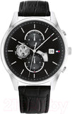 Buy Shop Tommy Hilfiger Weston Chronograph Black Dial Black Leather Strap Watch For Men - 1710502 USA Online