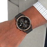Buy Shop Tommy Hilfiger Weston Chronograph Black Dial Black Mesh Bracelet Watch For Men - 1710505 USA Online