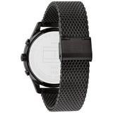 Buy Shop Tommy Hilfiger Weston Chronograph Black Dial Black Mesh Bracelet Watch For Men - 1710505 USA Online