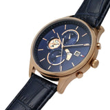Buy Shop Tommy Hilfiger Weston Chronograph Blue Dial Blue Leather Strap Watch For Men - 1710503 USA Online
