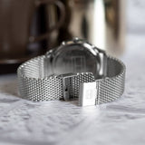 Buy Shop Tommy Hilfiger Weston Chronograph Blue Dial Silver Mesh Bracelet Watch For Men - 1710504 USA Online