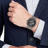 Buy Shop Tommy Hilfiger Weston Chronograph Grey Dial Grey Mesh Bracelet Watch For Men - 1710506 USA Online