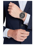 Buy Shop Tommy Hilfiger Weston Chronograph Grey Dial Grey Mesh Bracelet Watch For Men - 1710506 USA Online