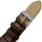 Buy Shop Tommy Hilfiger Weston Chronograph Silver Dial Brown Leather Strap Watch For Men - 1710501 USA Online