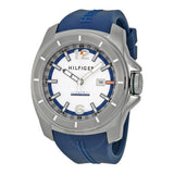Buy Shop Tommy Hilfiger Windsurf White Dial Blue Rubber Strap Watch for Men - 1791113 USA Online