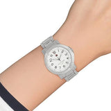 Buy Shop Tommy Hilfiger White Dial Silver Steel Strap Watch for Women - 1781397 USA Online