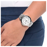 Buy Shop Tommy Hilfiger White Dial Silver Steel Strap Watch for Women - 1781397 USA Online