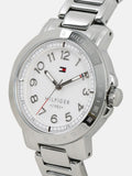 Buy Shop Tommy Hilfiger White Dial Silver Steel Strap Watch for Women - 1781397 USA Online