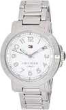 Buy Shop Tommy Hilfiger White Dial Silver Steel Strap Watch for Women - 1781397 USA Online
