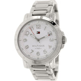 Buy Shop Tommy Hilfiger White Dial Silver Steel Strap Watch for Women - 1781397 USA Online