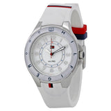 Buy Shop Tommy Hilfiger White Dial White Rubber Strap Watch for Women - 1781271 USA Online