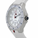 Buy Shop Tommy Hilfiger White Dial White Rubber Strap Watch for Women - 1781271 USA Online