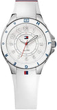 Buy Shop Tommy Hilfiger White Dial White Rubber Strap Watch for Women - 1781271 USA Online