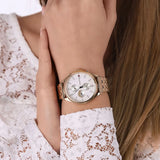 Buy Shop Tommy Hilfiger Whitney Chronograph Quartz Mother of Pearl White Dial Gold Steel Strap Watch For Women - 1782121 USA Online