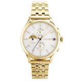 Buy Shop Tommy Hilfiger Whitney Chronograph Quartz Mother of Pearl White Dial Gold Steel Strap Watch For Women - 1782121 USA Online