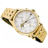 Buy Shop Tommy Hilfiger Whitney Chronograph Quartz Mother of Pearl White Dial Gold Steel Strap Watch For Women - 1782121 USA Online