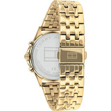 Buy Shop Tommy Hilfiger Whitney Chronograph Quartz Mother of Pearl White Dial Gold Steel Strap Watch For Women - 1782121 USA Online