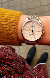 Buy Shop Tommy Hilfiger Whitney Chronograph Quartz Rose Gold Dial Rose Gold Steel Strap Watch For Women - 1782120 USA Online