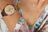 Buy Shop Tommy Hilfiger Whitney Chronograph Quartz Rose Gold Dial Rose Gold Steel Strap Watch For Women - 1782120 USA Online