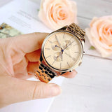 Buy Shop Tommy Hilfiger Whitney Chronograph Quartz Rose Gold Dial Rose Gold Steel Strap Watch For Women - 1782120 USA Online