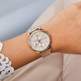 Buy Shop Tommy Hilfiger Whitney Chronograph Quartz Rose Gold Dial Rose Gold Steel Strap Watch For Women - 1782120 USA Online