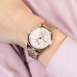 Buy Shop Tommy Hilfiger Whitney Chronograph Quartz Rose Gold Dial Rose Gold Steel Strap Watch For Women - 1782120 USA Online