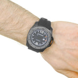 Buy Shop Tommy Hilfiger Windsurf Black Dial Black Rubber Strap Watch for Men- 1791114 USA Online