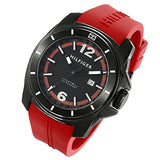 Buy Shop Tommy Hilfiger Windsurf Black Dial Red Rubber Strap Watch for Men - 1791112 USA Online