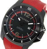 Buy Shop Tommy Hilfiger Windsurf Black Dial Red Rubber Strap Watch for Men - 1791112 USA Online
