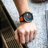 Buy Shop Tommy Hilfiger Wynwood Chronograph Black Dial Orange Silicone Strap Watch For Men - 1710583 USA Online