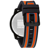 Buy Shop Tommy Hilfiger Wynwood Chronograph Black Dial Orange Silicone Strap Watch For Men - 1710583 USA Online