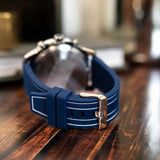 Buy Shop Tommy Hilfiger Wynwood Chronograph Blue Dial Blue Silicon Strap Watch For Men - 1710582 USA Online