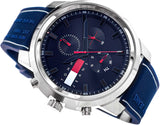 Buy Shop Tommy Hilfiger Wynwood Chronograph Blue Dial Blue Silicon Strap Watch For Men - 1710582 USA Online