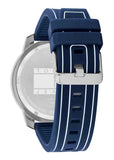 Buy Shop Tommy Hilfiger Wynwood Chronograph Blue Dial Blue Silicon Strap Watch For Men - 1710582 USA Online