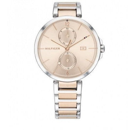 Buy Shop Tommy Hilfiger Angela Chronograph Pink Dial Two Tone Steel Strap Watch for Women - 1782127 USA Online
