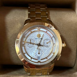 Buy Shop Tory Burch Classic Chronograph White Dial Gold Steel Strap Watch for Women - TBW1032 USA Online