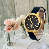 Buy Shop Tory Burch Collins Quartz Blue Dial Blue Leather Strap Watch for Women - TBW1203 USA Online
