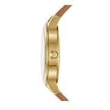 Buy Shop Tory Burch Collins Quartz White Dial Brown Leather Strap Watch for Women - TBW1202 USA Online