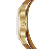 Buy Shop Tory Burch Collins Quartz White Dial Brown Leather Strap Watch for Women - TBW1304 USA Online