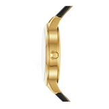 Buy Shop Tory Burch Collins White Dial Black Leather Strap Watch for Women - TBW1205 USA Online