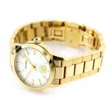 Buy Shop Tory Burch Collins White Dial Gold Steel Strap Watch for Women - TBW1300 USA Online